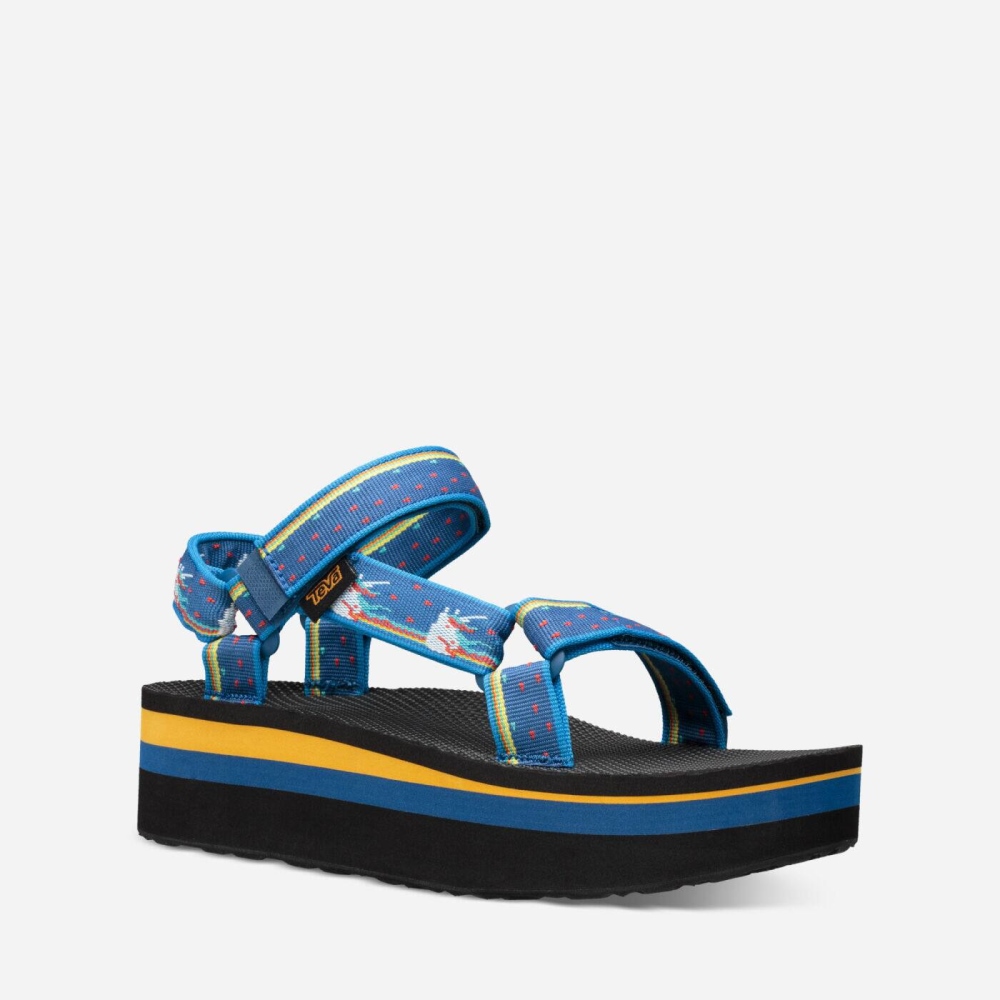 Teva Flatform Universal Women's Dark Blue Sandals CA17615 Canada Sale